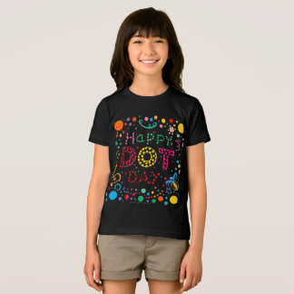 Lycklig Dot Day Cute Girls Kids OutfitT-Shirt T Shirt