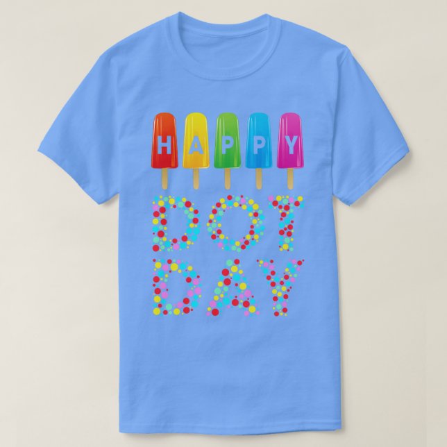 Lycklig Dot Day Internationell Dot Day Boys Girls  T Shirt (Design framsida)