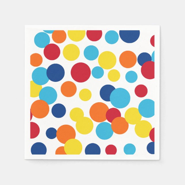 Lycklig Dots Napkins Pappersservett (Framsidan)