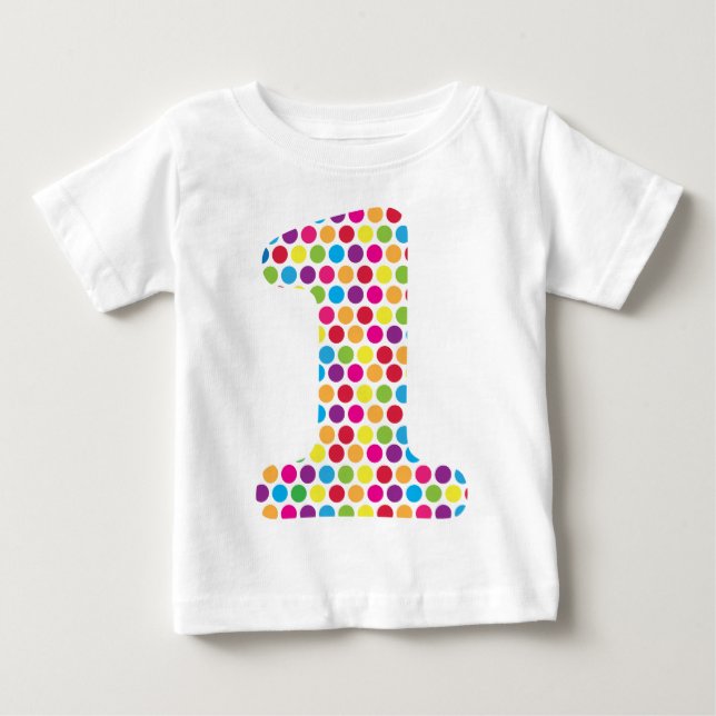 Lycklig Dots T Shirt (Framsida)