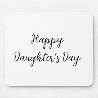 Lycklig döttrar dag är.lägg till namn i minsta möj musmatta