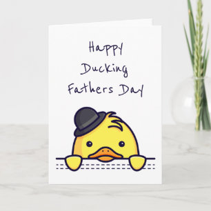 Lycklig Ducking Fars dag Kort