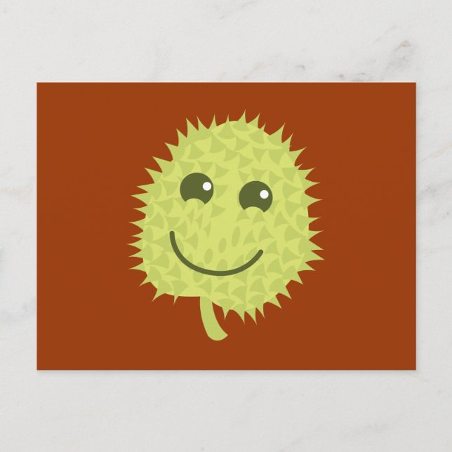 Lycklig Durian Vykort (Framsida)