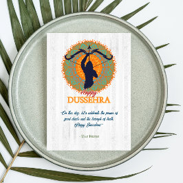 Lycklig Dussehra Vijayadashmi Kort