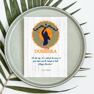 Lycklig Dussehra Vijayadashmi Kort