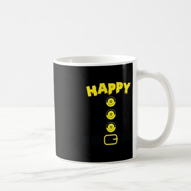 Lycklig Dwarf Halloween Costume Färg Matching Fami Kaffemugg (Höger)