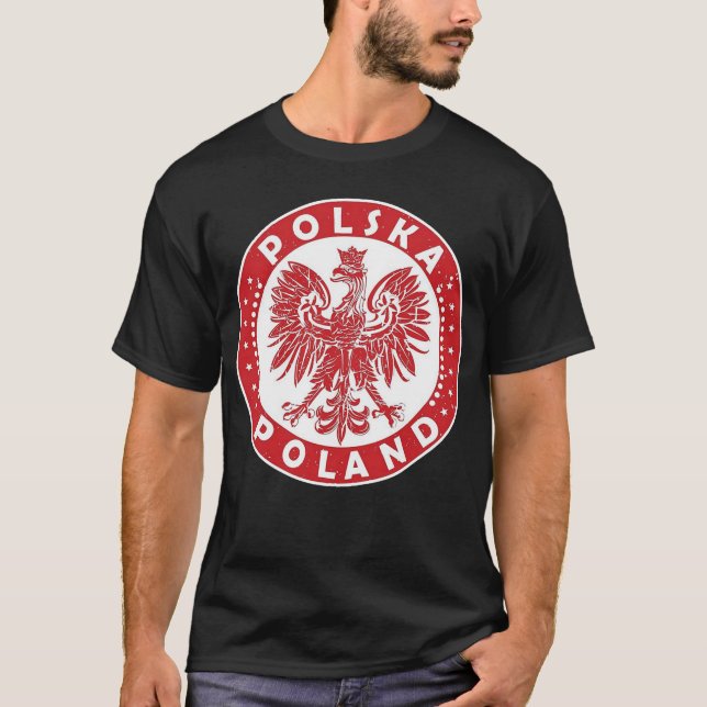 Lycklig Dyngusdagen Polska Polska Polska Eagle Vin T Shirt (Framsida)