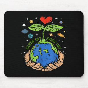 Lycklig Earth Day 2024 Spara Vår planet Cute Earth Musmatta
