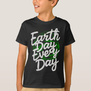Lycklig Earth Day Lundny Earth Day Kids Småbarn Bo T Shirt