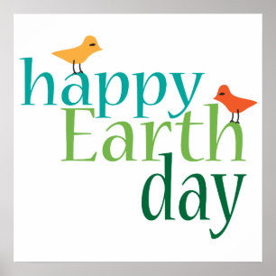 Lycklig Earth Day Poster