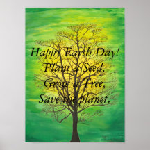 Lycklig Earth Day Poster