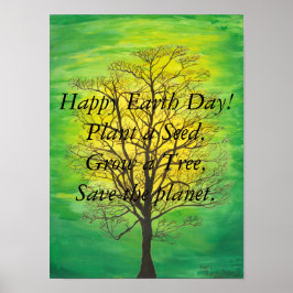 Lycklig Earth Day Poster