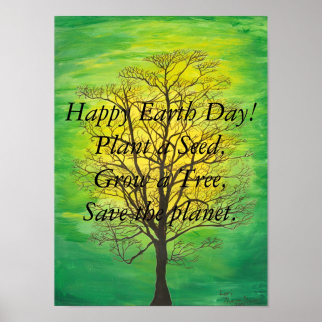 Lycklig Earth Day Poster (Framsidan)