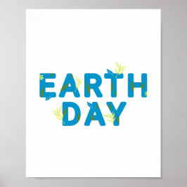 Lycklig Earth Day Poster-Eco Helgdag Gift Poster