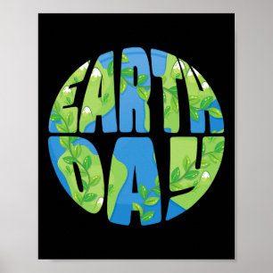 Lycklig Earth Day Shirt Cute Earth Day Manar Women Poster