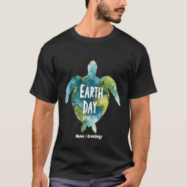 Lycklig Earth Day Spara The Earth and Spara The Tu T Shirt