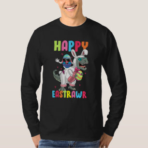 Lycklig Eastrawr Bunny Dinosaur Cute Eggs Manar Kv T Shirt