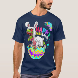 Lycklig Eastrawr Dinosaur Bunny Shirt, Kids Boys T Shirt
