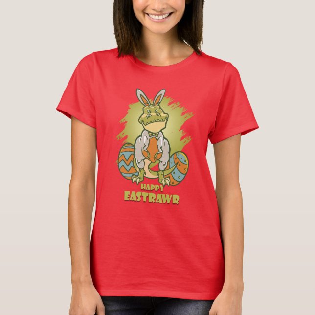Lycklig Eastrawr | Kvinnor T Shirt (Framsida)