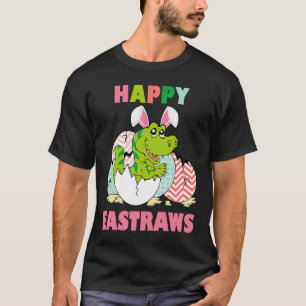 Lycklig Eastrawr T Rex Dinosaur Tonåring flickor B Shirt