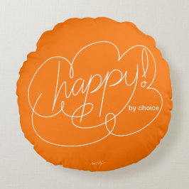 LYCKLIG efter eget val - Fet Cloud S - W Rund Kudde