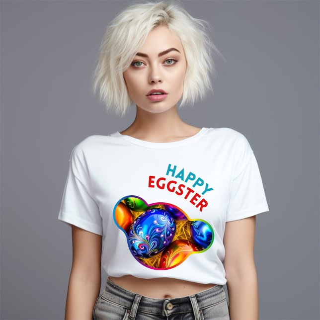 Lycklig Eggster - Bilder T Shirt (Skapare uppladdad)