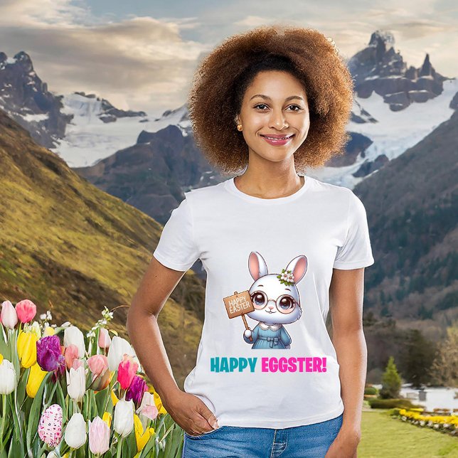 Lycklig Eggster - Funny Flowers T Shirt (Skapare uppladdad)