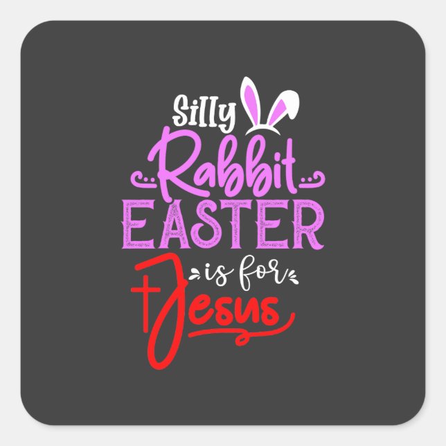 Lycklig Eggster. Händelse Fyrkantigt Klistermärke (Framsida)