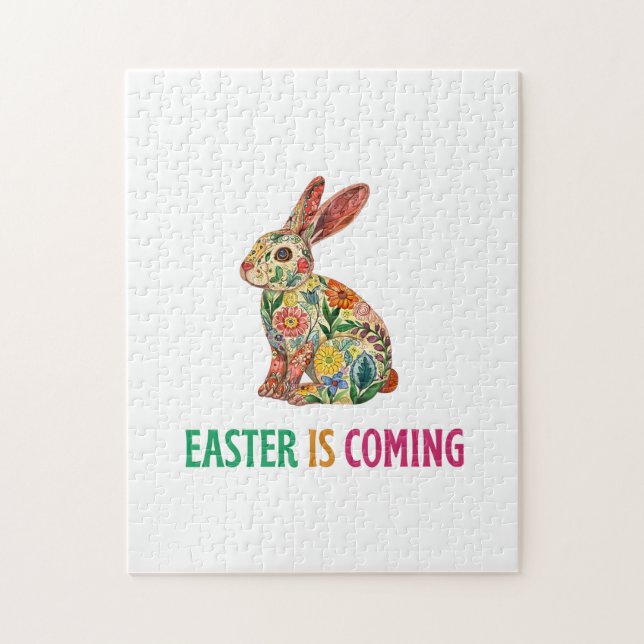 Lycklig Eggster - Påskägget Pussel (Vertikal)