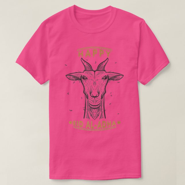 Lycklig Eid Adha Mubarak Coola Islamic Eid Mubarak T Shirt (Design framsida)