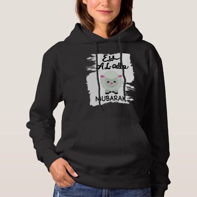 Lycklig Eid Adha Mubarak Coola Islamic Eid Mubarak T Shirt (Framsida)