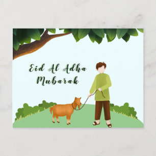 Lycklig Eid Al Adha Mubarak 1443 H Helg Vykort