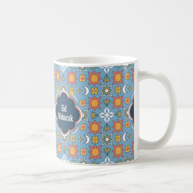 Lycklig Eid Al-Fitr Gift Idea Kaffemugg (Höger)