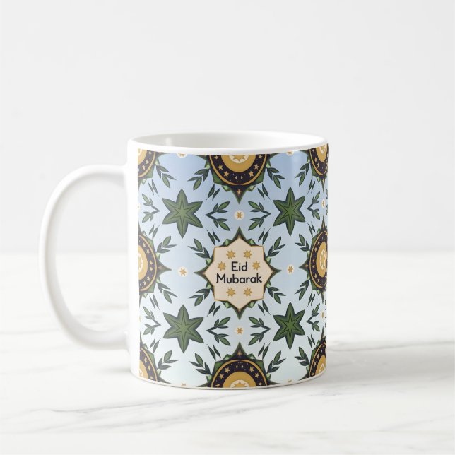 Lycklig Eid Al-Fitr Gift Idea Kaffemugg (Vänster)