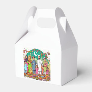 Lycklig Eid-familjen är en fin firande av design Presentaskar
