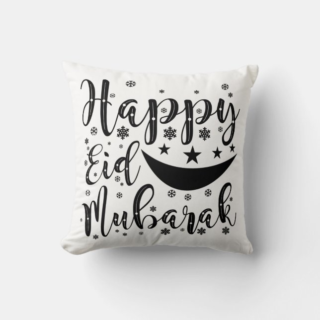 Lycklig Eid Mubarak Kudde (Framsida)