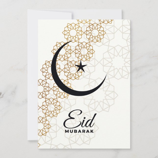 Lycklig Eid Mubarak Mandala Card Inbjudningar (Framsida)