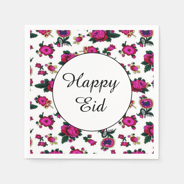 Lycklig Eid Napkins Pappersservett (Framsidan)