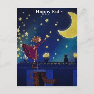 lycklig eid vykort