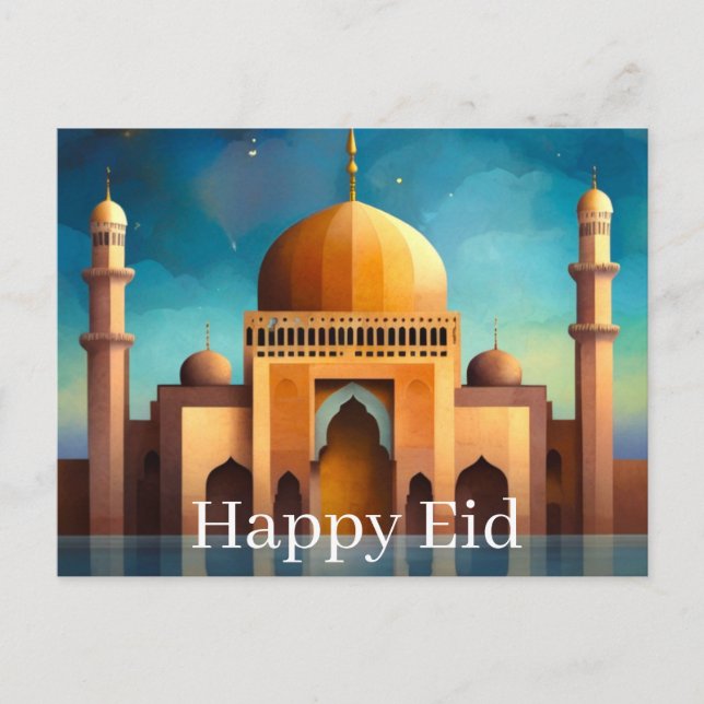 Lycklig Eid Vykort (Framsida)
