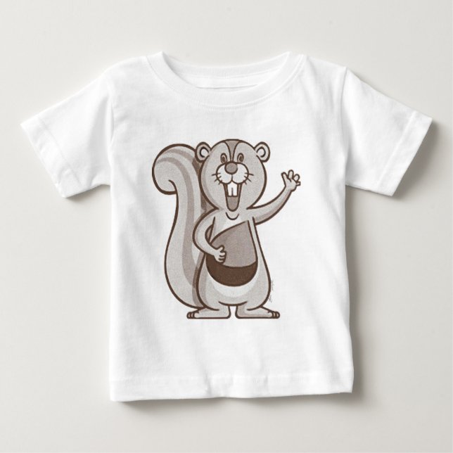 Lycklig ekorre t-shirt (Framsida)