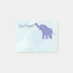 Lycklig elefant post-it block