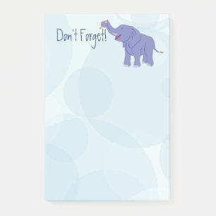 Lycklig elefant post-it block