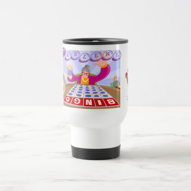 Lycklig elefantBingotravel mug Resemugg (Center)