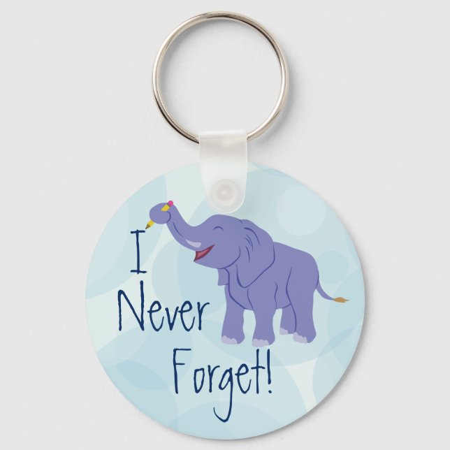 Lycklig Elephant Nyckelring (Framsida)