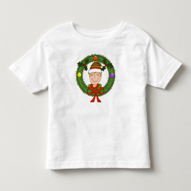 Lycklig Elf in Wandeandan Småbarn T-Shirt (Framsida)