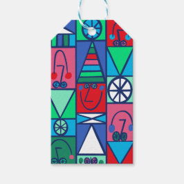 Lycklig Elves Gift Märkres Presentetikett