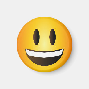 Lycklig Emoji Smiling Ansikte Magnet