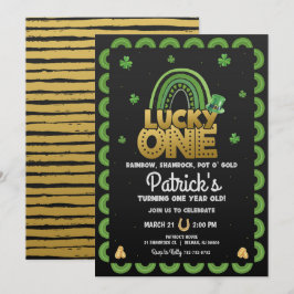 Lycklig en födelsedagsinbjudan St Patty's Day Inbjudningar