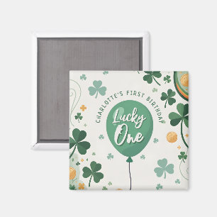 Lycklig En Första Födelsedag St Patricks Day Klöve Magnet